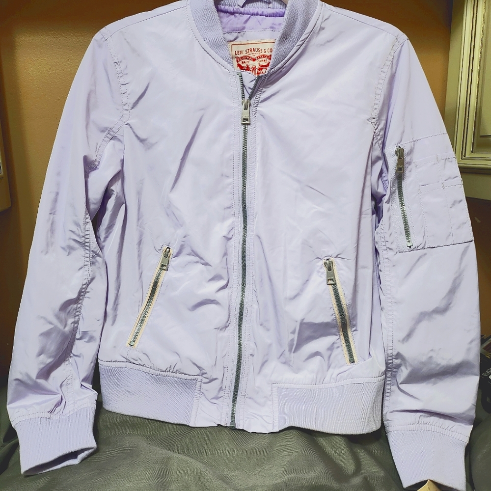Levi Strauss lavender zippered jacket